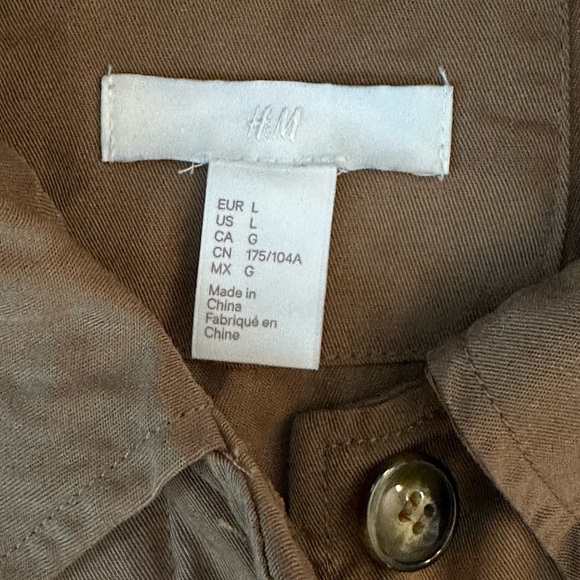 H&M Lightweight Utility Jacket – Size Large - Picture 3 of 8